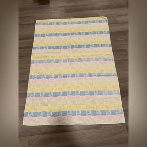 Vintage Floral Pattern Cotton throw blanket